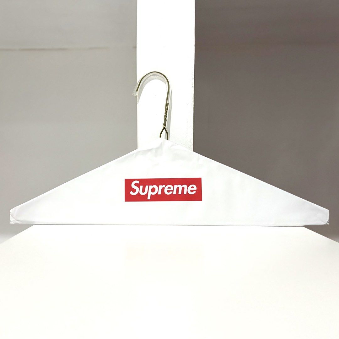 Supreme Hanger (Category: Designer & Blind Box Toys) located in Santa Rosa. Submitted by shikaricollectibles (Listing ID 1468730572, Image 1). Description: Supreme Hanger Made of paper material ₱450 each, multiple stocks available.