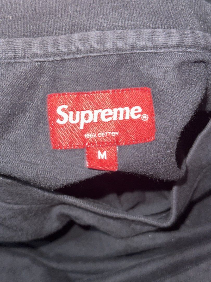 Supreme pocket tee size medium (Category: Tshirts & Polo Shirts ) located in Pasay City. Submitted by itsmeazula (Listing ID 1468810586, Image 3). Description: Size medium fits large.