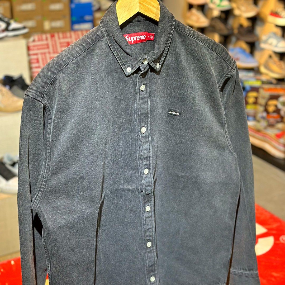 Supreme Small Box Logo L/S Denim Black (Category: Coats, Jackets and Outerwear) located in Quezon City. Submitted by inside_plug (Listing ID 1468730315, Image 2). Description: For Sale Supreme Small Box Logo L/S Black Denim - Small.