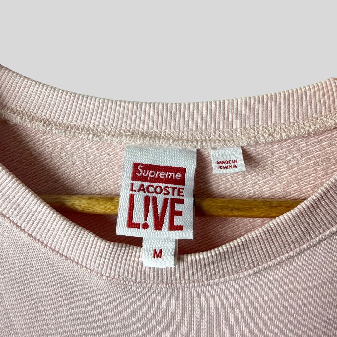 SUPREME x LACOSTE CREWNECK (Category: Luxury Apparel) located in La Trinidad. Submitted by suave.arc (Listing ID 1468854052, Image 3). Description: SUPREME x LACOSTE CREWNECK EXCELLENT CONDITION NEEDS WASH SIZE: M ( 20x26.5 ) LOCATION: BAGUIO CITY / LA TRINIDAD SHIPPING via JNT.