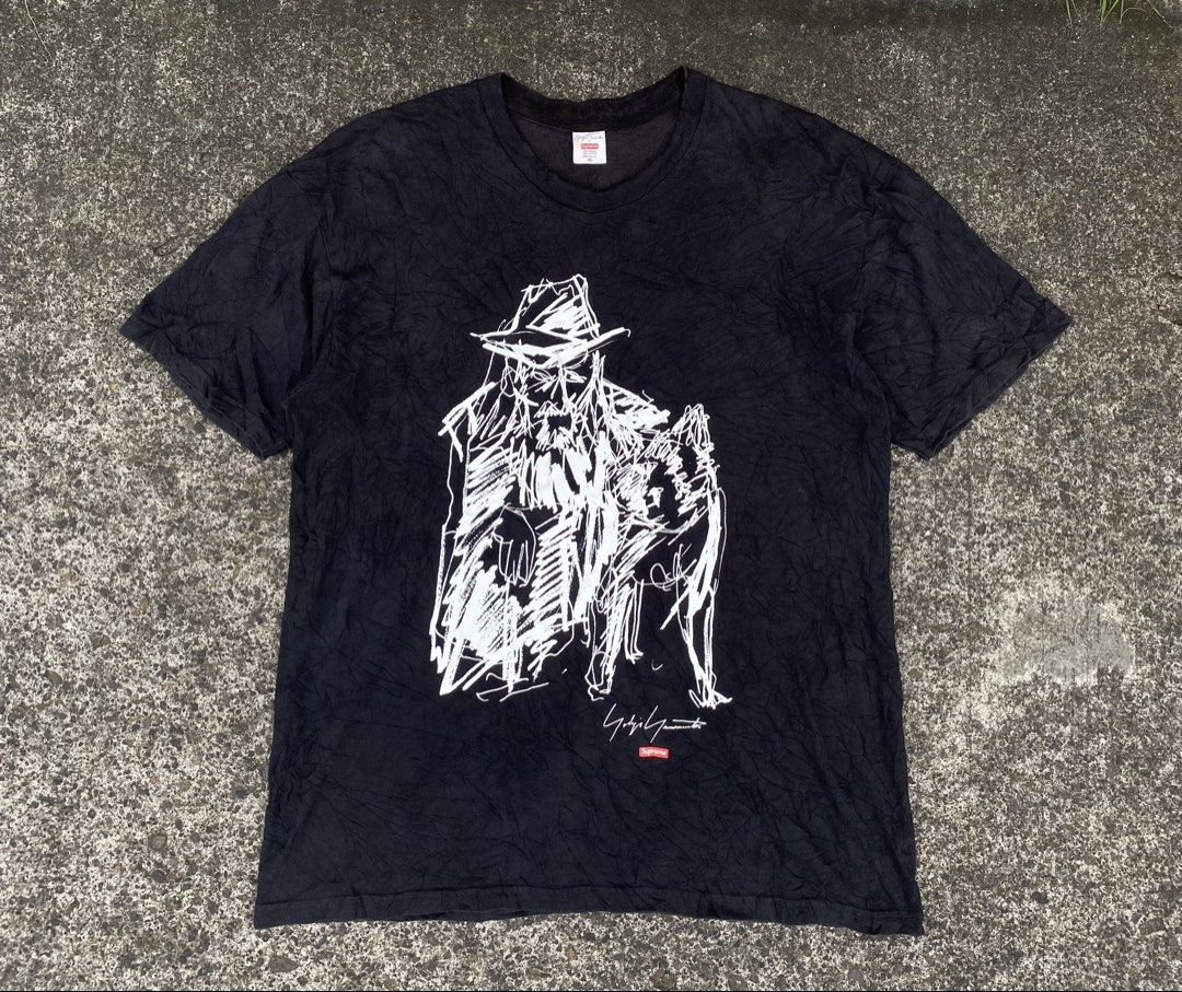 Supreme x Yohji Yamamoto Scribble graphic Tee (Category: Activewear) located in Lipa City. Submitted by local-drip-source (Listing ID 1468721400, Image 1). Description: 24x30.
