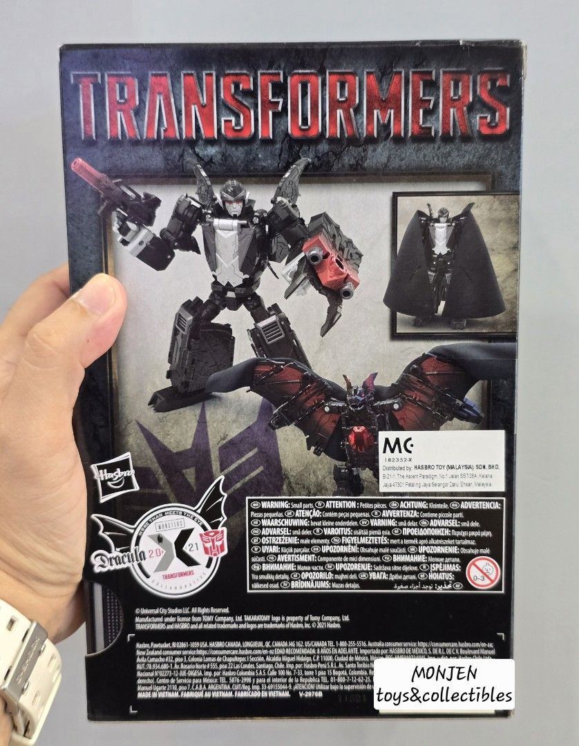 TF × DRACULA collab 🔥🩸 (Category: Action & Battle Toys) located in Pasay City. Submitted by monjentoysandcollectibles (Listing ID 1468861682, Image 3). Description: TRANSFORMERS × DRACULA collab 🧛‍♂️ 90th years anniversary takara tomy 🔵 US exclusive | DRACULUS 🩸🔥 Price: 6500 | GCash 1st to pay 💵 | PASAY/GH📌 Pickup Shipping Lalamove Grab LBC 🔴.