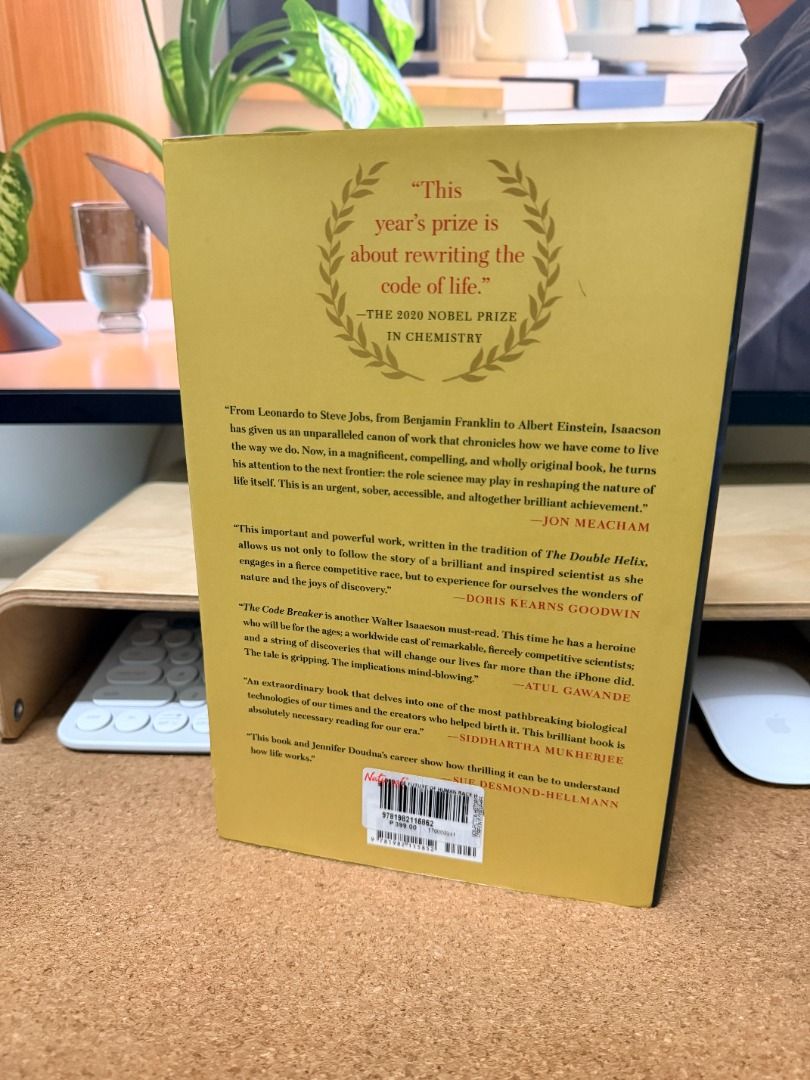 The Code Breaker by Walter Isaacson (Category: Storybooks) located in Taguig. Submitted by jmcuniverse1018 (Listing ID 1468850514, Image 2). Description: - Title/Author: The Code Breaker by Walter Isaacson - Topic: Jennifer Doudna and the fascinating world of gene editing - Format: Hardcover edition - Condition: Clean pages with minimal shelf wear on the dust jacket - Perfect for: Science enthusiasts and non-fiction bookshelf collectors.