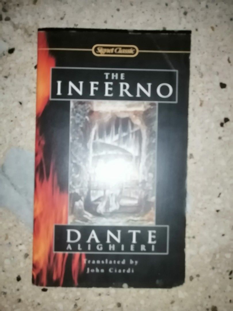 The Inferno by Dante Alighieri (Category: Storybooks) located in Makati City. Submitted by booksbymarvin (Listing ID 1468793539, Image 1). Description: For sale Has stabilo highlights Paperback In good condition MOD, MOP: LBC GRAB, GCASH, BPI.