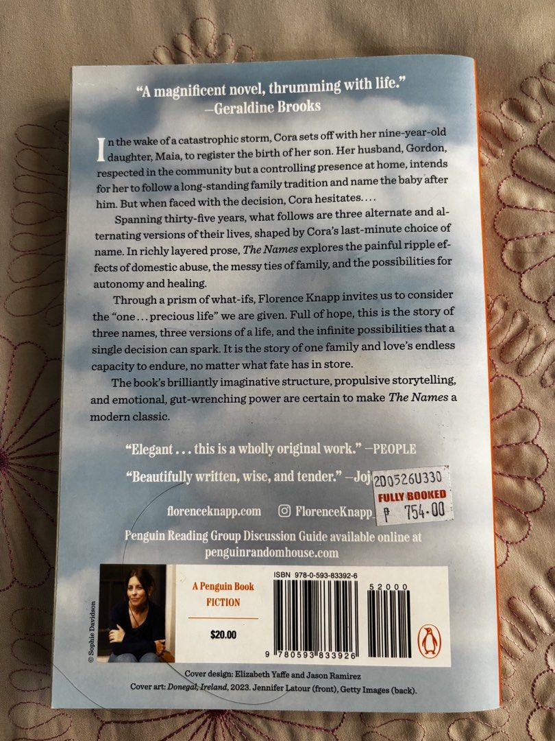 The Names by Florence Knapp (Category: Storybooks) located in Floridablanca. Submitted by pattyvitug (Listing ID 1468793653, Image 3). Description: -free sf -gcash payment -jnt courier.