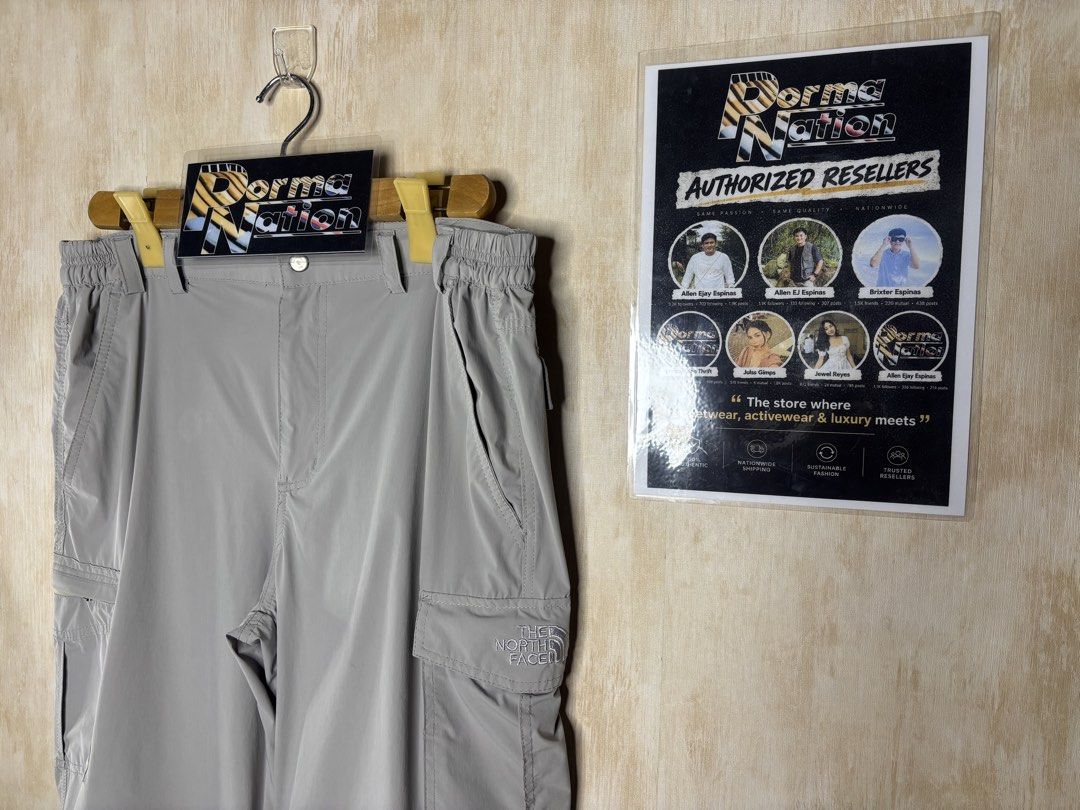 THE NORTHFACE LIGHTWEIGHT CONVERTIBLE TREK PANTS (Category: Trousers) located in Cabuyao City. Submitted by pormanation-thrift-store (Listing ID 1468891082, Image 2). Description: THE NORTHFACE LIGHTWEIGHT CONVERTIBLE TREK PANTS Condition:EXCELLENT Color rate: 9.5/10 Size: LARGE Dimes: 32-34”Wx 42”L Issue: NONE✅ Price: 1500.