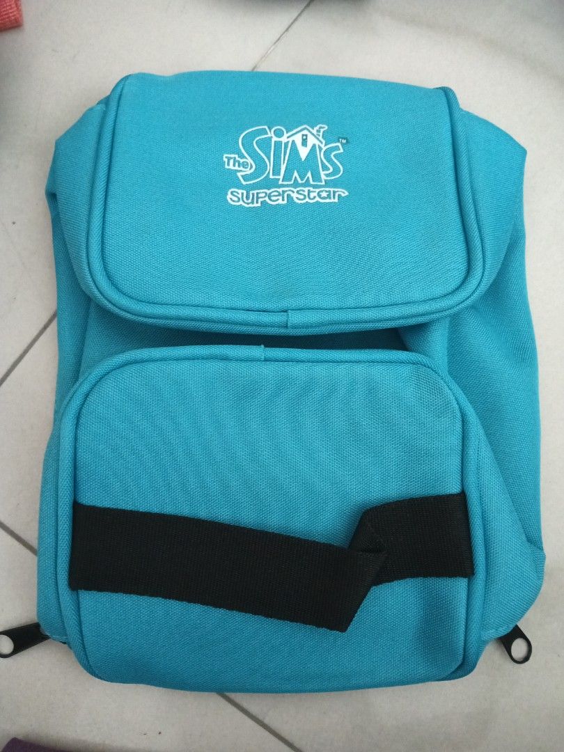 The Sims Superstar Promo Blue Backpack, Men's Fashion, Bags, Backpacks ...