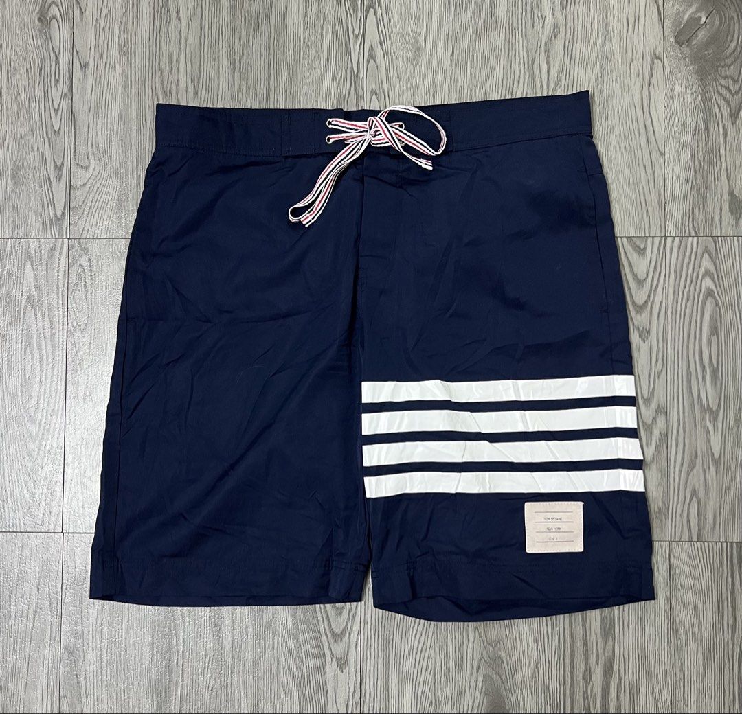 Thom Browne 4-Bar Board / Swim Tech Shorts (Category: Luxury Apparel) located in Bacoor. Submitted by southlocalgarage (Listing ID 1468749487, Image 1). Description: Thom Browne 4-Bar Board / Swim Tech Shorts Made i japan Size 3 on tag Excellent condition Nid wash only Actual waitsline-34 Length-20 Dm to Purchase📩.