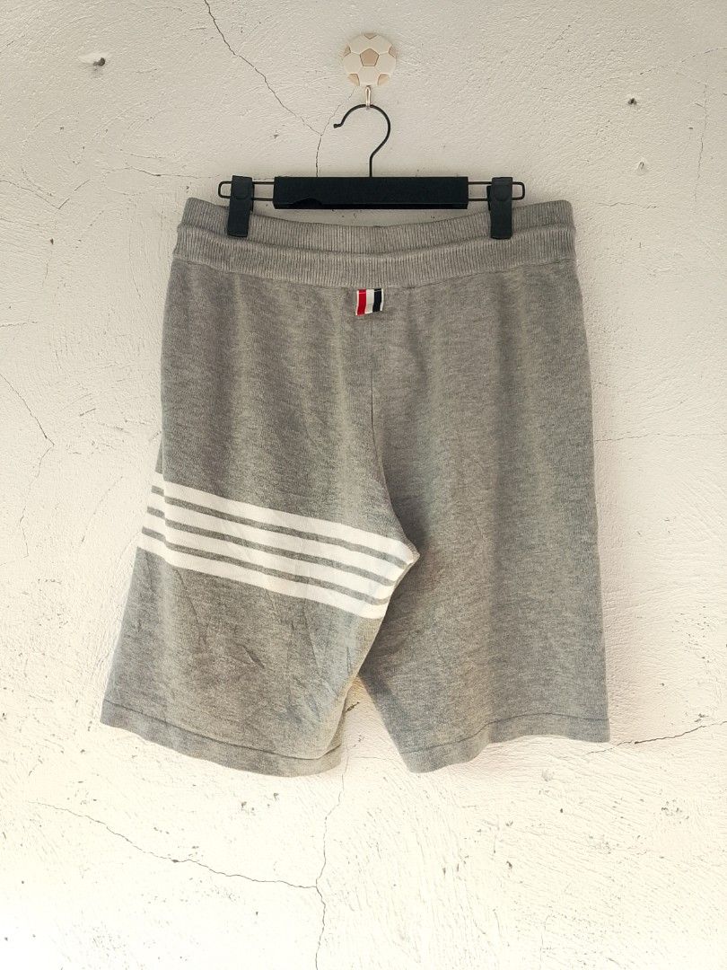 Thom Browne Classic Sweat Shorts or 4-Bar Loopback Sweatshorts. (Category: Shorts) located in Surigao. Submitted by luffytrift (Listing ID 1468805017, Image 2). Description: Thom Browne Classic Sweat Shorts or 4-Bar Loopback Sweatshorts. Size: 29 to 34 stretch Length: 19 Hem: 11.5 Excellent Condition Color rate: 9.5 Issue: washable stains.