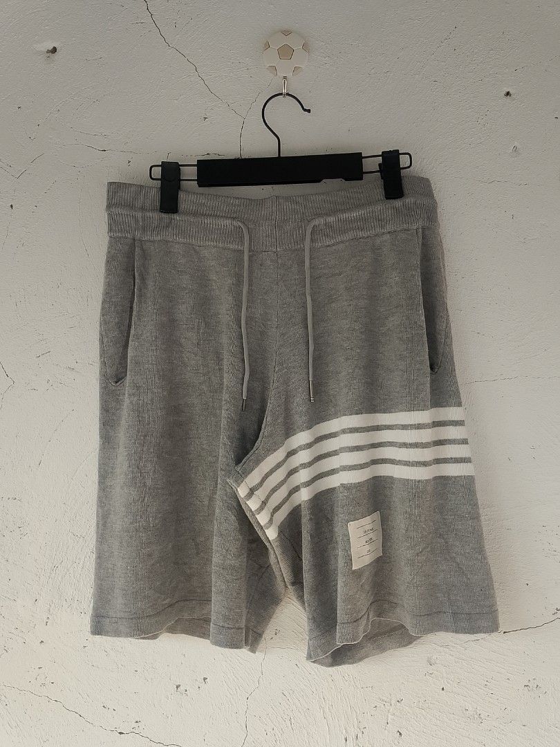 Thom Browne Classic Sweat Shorts or 4-Bar Loopback Sweatshorts. (Category: Shorts) located in Surigao. Submitted by luffytrift (Listing ID 1468805017, Image 1). Description: Thom Browne Classic Sweat Shorts or 4-Bar Loopback Sweatshorts. Size: 29 to 34 stretch Length: 19 Hem: 11.5 Excellent Condition Color rate: 9.5 Issue: washable stains.