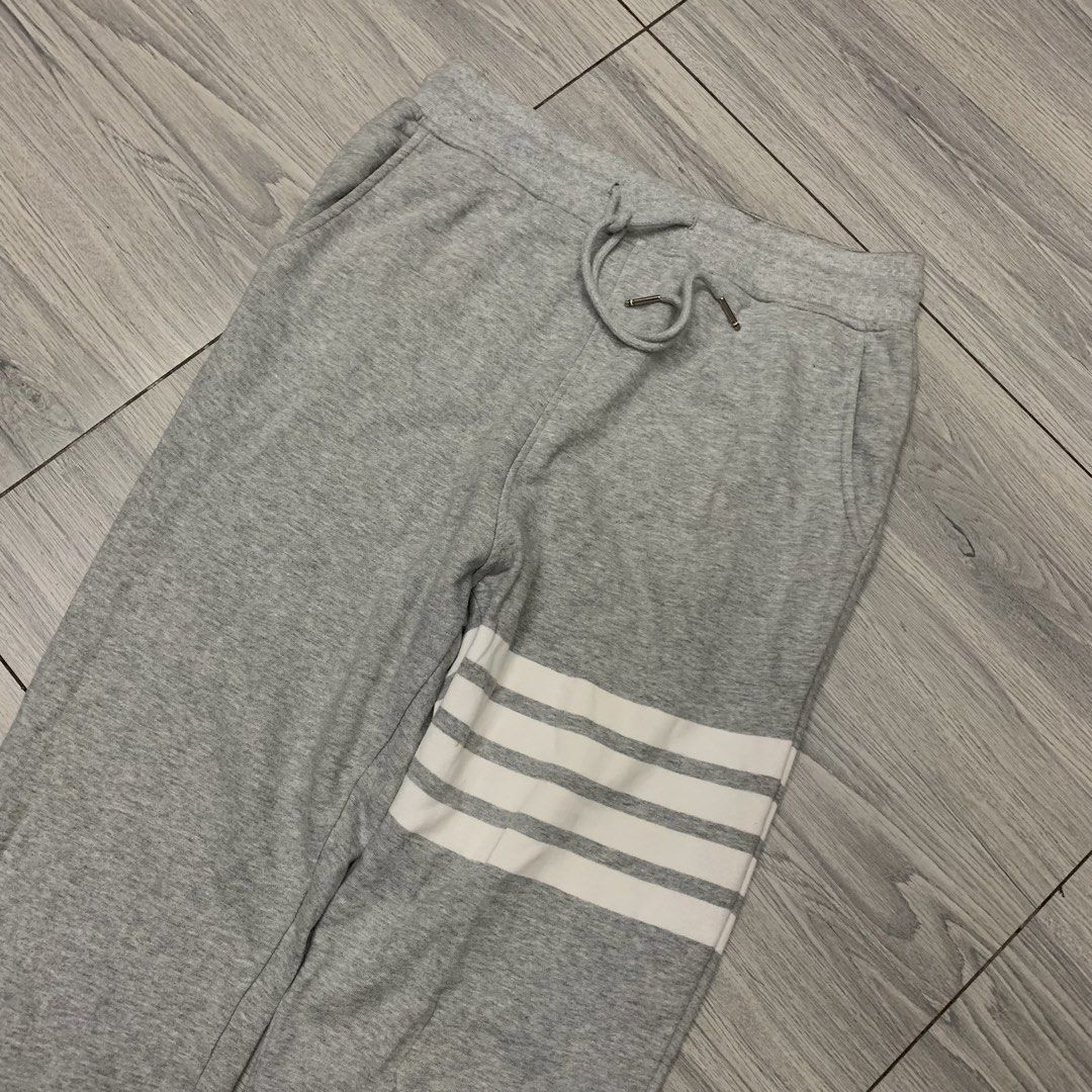 Thom Browne Jogger Pants (Category: Joggers) located in Manila. Submitted by arxxxm (Listing ID 1468831092, Image 2). Description: Thom Browne Jogger Pants 28 to 36" waist 40" length excellent condition 600 + sf 📥.