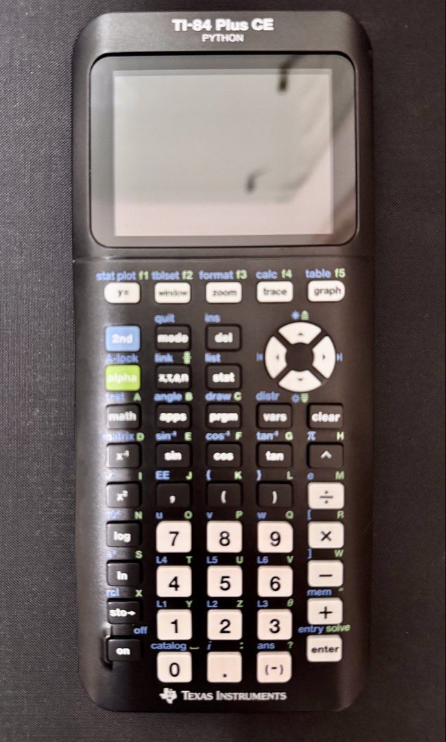 Ti-84 Plus CE Python edition (Category: Stationery & School Supplies) located in Subang Jaya. Submitted by invlctus (Listing ID 1468833745, Image 2). Description: Im selling my Ti-84 Plus CE Python calculator as I am about to graduate from my degree. This had served me well throughout my College and University years. Suits Mufy, A-levels, Ausmat and programs that require intensive math courses. Condition: -9/10 - Clean body with minimal scratch m