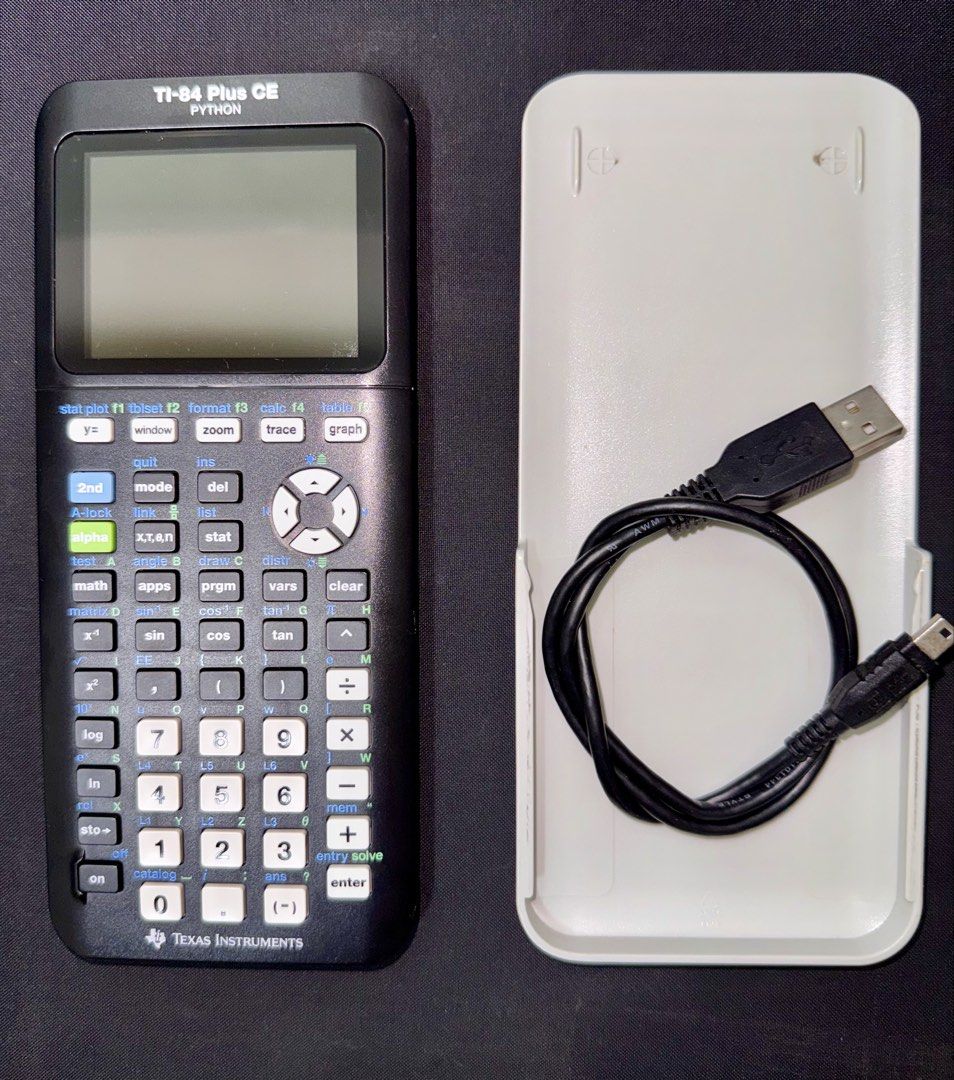 Ti-84 Plus CE Python edition (Category: Stationery & School Supplies) located in Subang Jaya. Submitted by invlctus (Listing ID 1468833745, Image 1). Description: Im selling my Ti-84 Plus CE Python calculator as I am about to graduate from my degree. This had served me well throughout my College and University years. Suits Mufy, A-levels, Ausmat and programs that require intensive math courses. Condition: -9/10 - Clean body with minimal scratch m