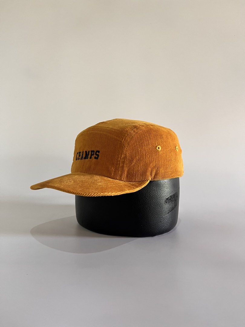 Top Ten Corduroy 5-panel (Category: Caps & Hats) located in Malaybalay. Submitted by haulsome (Listing ID 1468854317, Image 2). Description: Top Ten Corduroy 5-panel -For kids, can fit small for adults -No flaws/Like new -Features embroidered champs script up front -Adult size, adjustable strap 350php, +sf.
