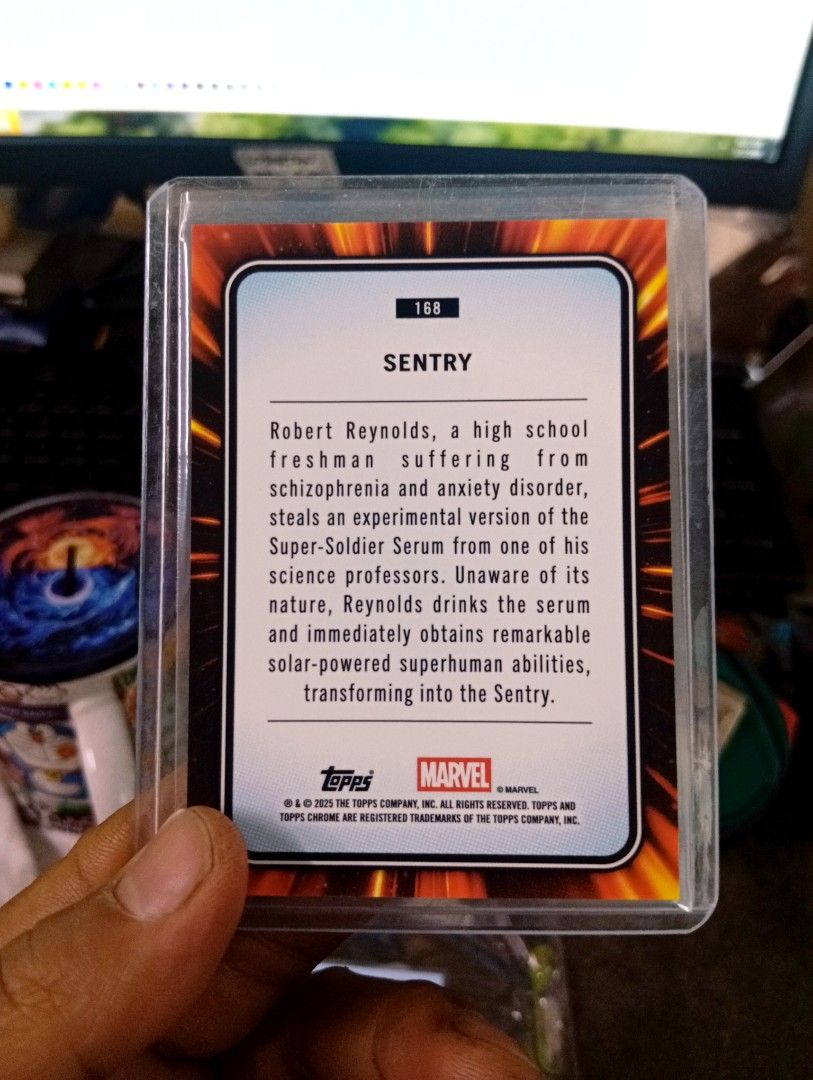 Topps Chrome 2025 Sentry 168 (Category: Raw Singles) located in Manila. Submitted by back_to_the_thrift (Listing ID 1468774645, Image 2). Description: Toploader and sleeves included near mont to mint.