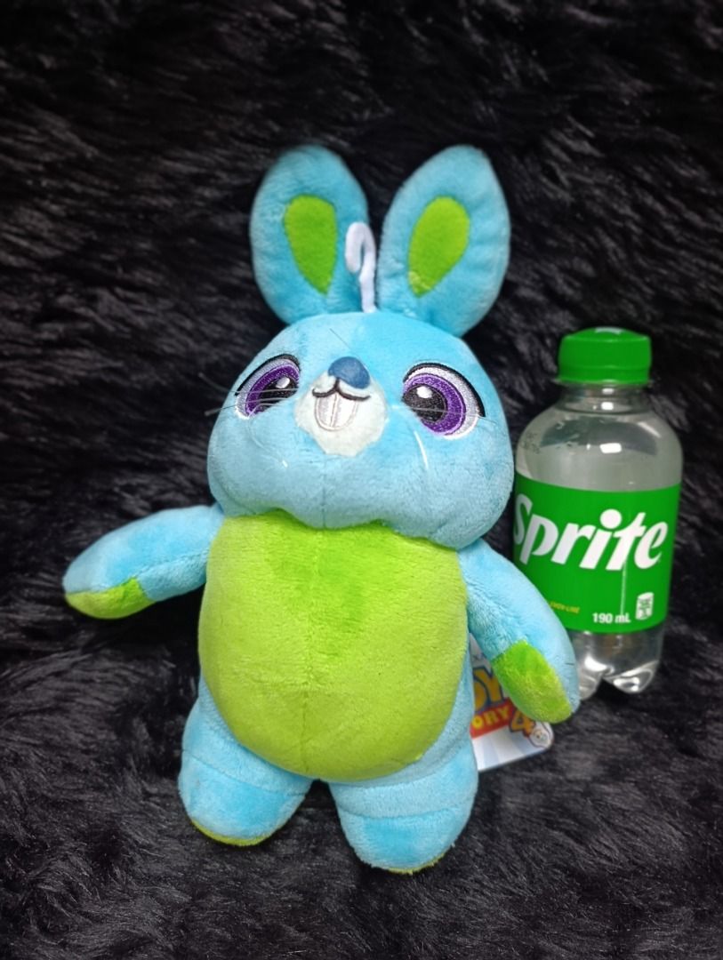 Toy Story 4 Bunny Plush (Category: Plushies & Soft Toys) located in Iloilo. Submitted by jpk_ok_sales (Listing ID 1468805128, Image 1). Description: - Authentic Disney Pixar Toy Story 4 Bunny plush toy - Vibrant blue and green plush body with detailed embroidery - Compact size: roughly as tall as a small Sprite bottle - Clean, smoke-free, and well-kept item.