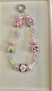 Toy Story woody frame with Toy Story charms handphone strap, Hobbies ...