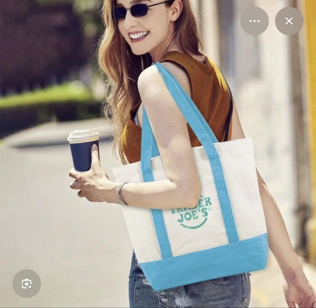 Trader Joe's Mini Tote Bag (Category: Tote Bags) located in Paranaque City. Submitted by classyluxeph (Listing ID 1468854806, Image 1). Description: Trader Joe’s Mini Tote Bag (Pastel) • Blue & Green • Brand new & Original • Available onhand .