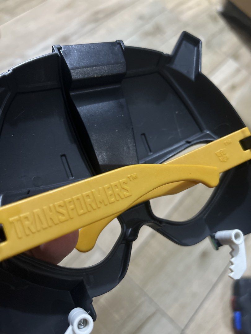 Hasbro Transformers Kids Mask Set (Category: Character Goods) located in Paranaque City. Submitted by zac.sei (Listing ID 1468810323, Image 3). Description: for 3-5 yrs old - Set of 2 official McDonald's Transformers character masks from 2016 - Includes one white/yellow mask and one black/yellow mask featuring the iconic Autobot logo - Wearable novelty toy glasses style with temples on the back for comfortable wear - Stamped with Hasbro and McDon