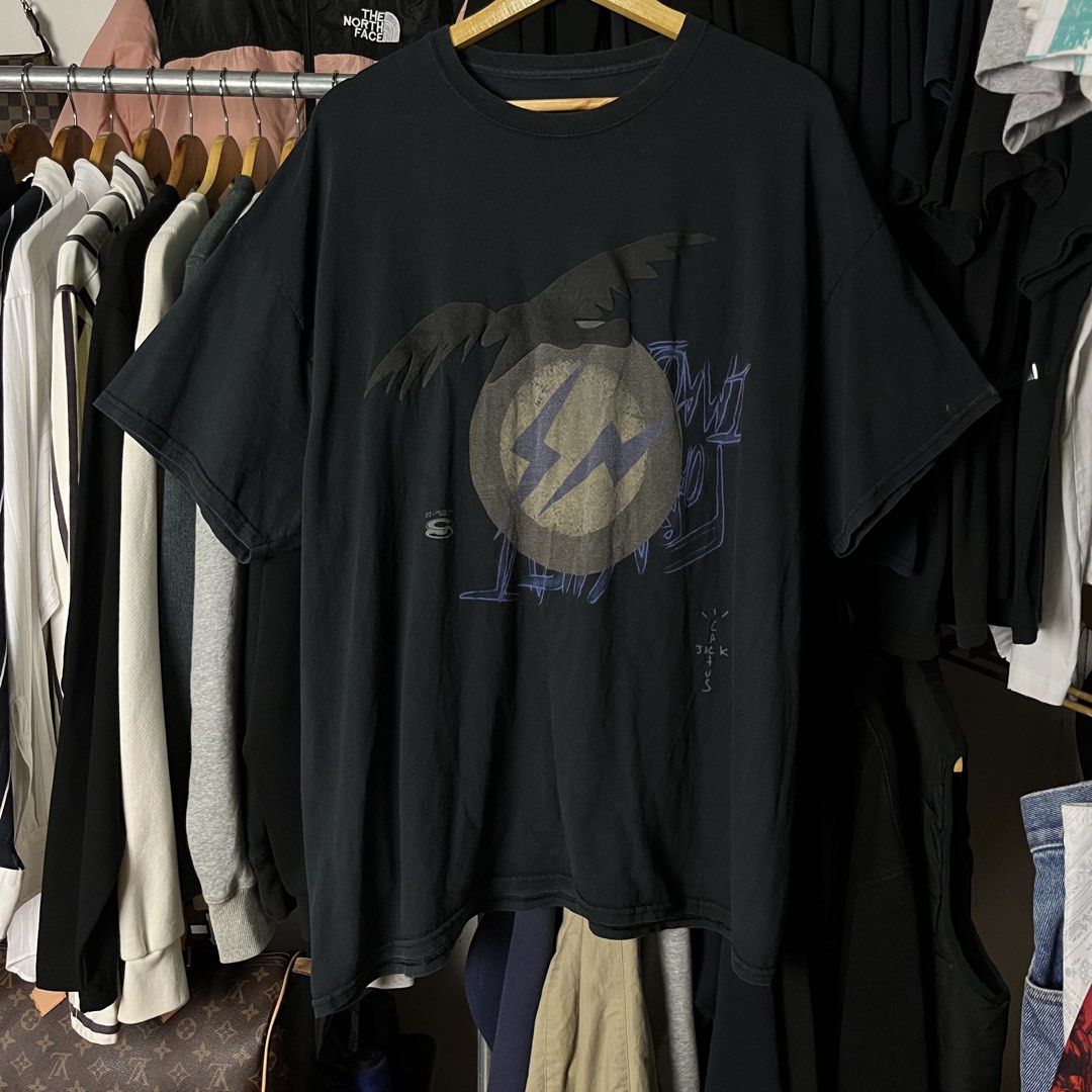 Travis Scott Cactus Jack for Fragment Design "Create" Tee (Category: Tshirts & Polo Shirts ) located in Daet. Submitted by wearthriftingcloth. (Listing ID 1468860163, Image 1). Description: 👕Jack TRAVIS SCOTT CACTUS JACK Measurement: W25xL32 Issue(s): SEE ON PIC Condition: 9.5/10 Color rate: 9/10 ➡️Swipe- to see more detail pic 📌No Deleting/Cancelation‼️ 📌Color may Vary Due to Lighting‼️ 📌Please be responsible buyer Bogus/Flaker will be poste