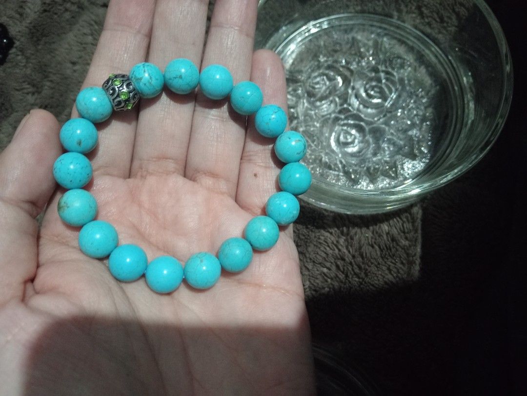 Turquiose stone bracelet (Category: Precious Stones) located in Batangas. Submitted by girlmeetspurple (Listing ID 1468800557, Image 1). Description: .