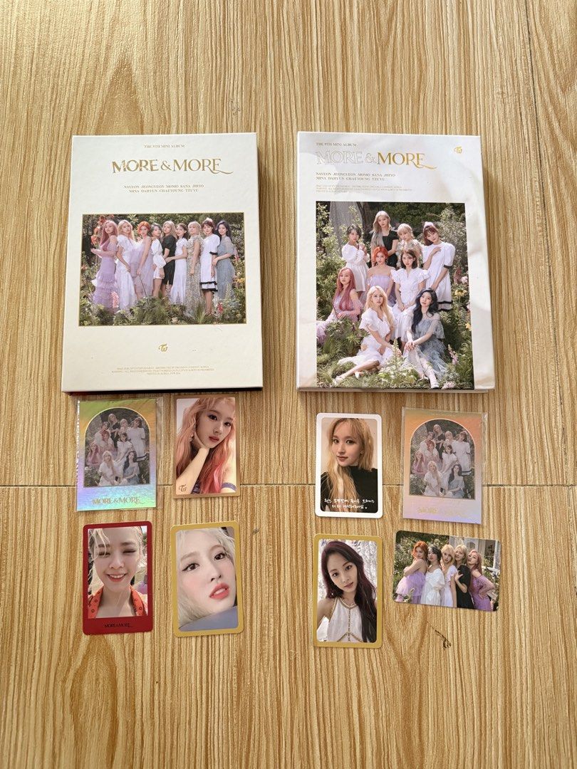 TWICE MERCH (Category: K-Wave Merchandise) located in General Santos City (Dadiangas). Submitted by chickenjoycee (Listing ID 1468767364, Image 1). Description: Decluttering my friend’s TWICE collection! 🫶🏻 ✨ ALBUMS 📀 MORE & MORE (9th Mini Album) • ₱300 each (see photo for inclusions) 📀 Feel Special (8th Mini Album) • P 300 each (see photo for inclusions) 📀 Eyes Wide Open (2nd Full Album) • P300 each (see photo for inclusions) 📀 TWICEcoaste