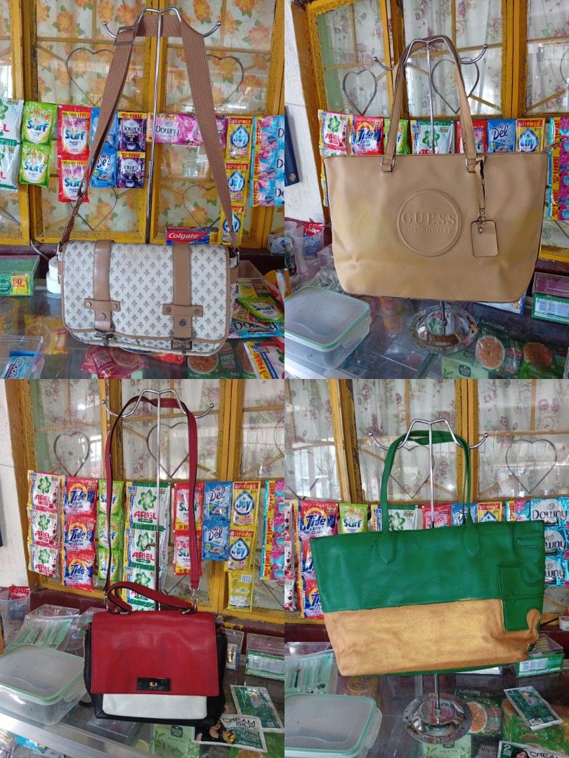 Ukay Ukay Bags (Category: Cross-body Bags) located in Manila. Submitted by hermosa_la_tienda (Listing ID 1468771646, Image 1). Description: ALL FOR 1K + SF Kate Spade Patrick Cox Guess Tory Burch ukay ukay source PM FOR DETAILS 📩 📍Cabuyao Laguna.