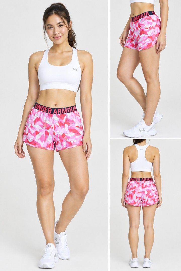 Under Armor Camo Play Running Shorts (Category: Activewear) located in Cebu City. Submitted by cebuanamomshies (Listing ID 1468729008, Image 2). Description: 28-32 Elastic Logo Waist With inner Material wicks sweat & dries really fast Anti-odor technology prevents the growth of odor-causing microbes Soft, lightweight knit construction delivers superior comfort & breathability Shaped hem with crossover side seams for a more streamlined look Cooler