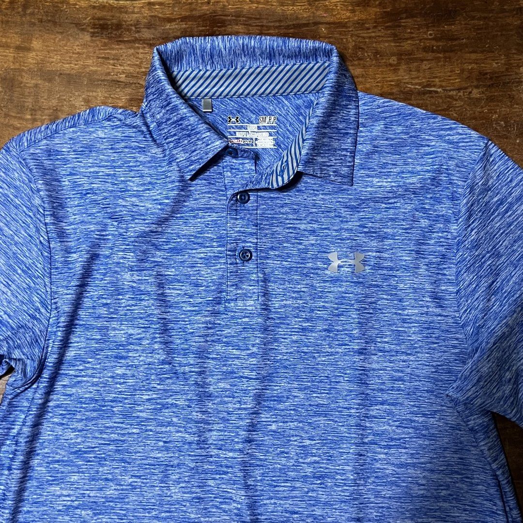 Under Armour Polo Shirt (Category: Tshirts & Polo Shirts ) located in Rizal. Submitted by lovedbylance (Listing ID 1468907388, Image 1). Description: Dimensions are 19x27 inches. Only used several times for golfing! Selling because I have too many polo shirts and this color really isn’t flattering on me :/ please see the photos for the condition of the polo .