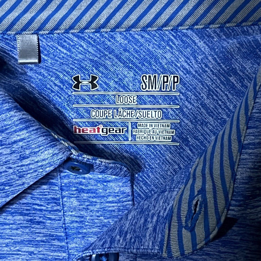 Under Armour Polo Shirt (Category: Tshirts & Polo Shirts ) located in Rizal. Submitted by lovedbylance (Listing ID 1468907388, Image 2). Description: Dimensions are 19x27 inches. Only used several times for golfing! Selling because I have too many polo shirts and this color really isn’t flattering on me :/ please see the photos for the condition of the polo .