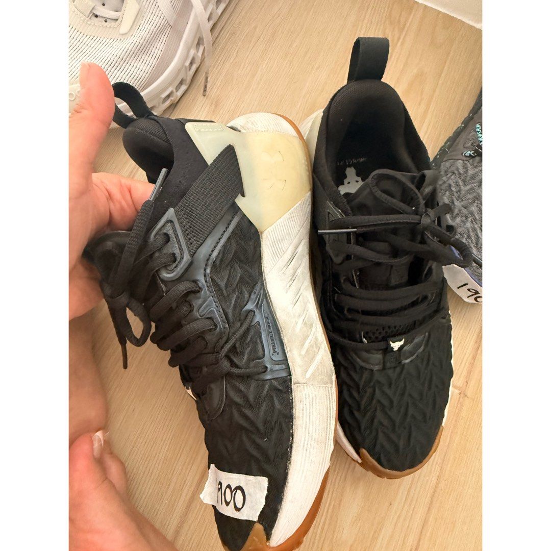 Under Armour Women Project 6 - White & Black (Category: Sneakers) located in Rizal. Submitted by mariasdeclutteringshop (Listing ID 1468776675, Image 3). Description: Bought in Sep 2, 2025. No box. Bought for Php 3,500.