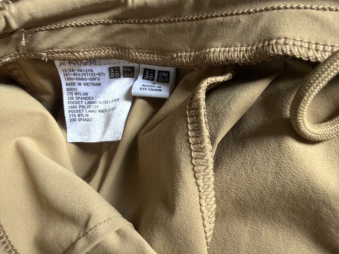 Uniqlo Nylon Pants SMALL (Category: Other Bottoms) located in Marikina City. Submitted by wearism (Listing ID 1468771531, Image 2). Description: 100% original Uniqlo. AVAILABLE UNTIL POSTED LAST PRICE POSTED Size: Small -will best fit medium frame. Waits is 31cm Fit: Loose (hips, thighs and legs) waist is stretch Color: Brown No when worn photo Location: Santo Niño, Marikina Shipping via J&T c/o buyer (NCR Php60) Can arrange via Lalamove c/o buye