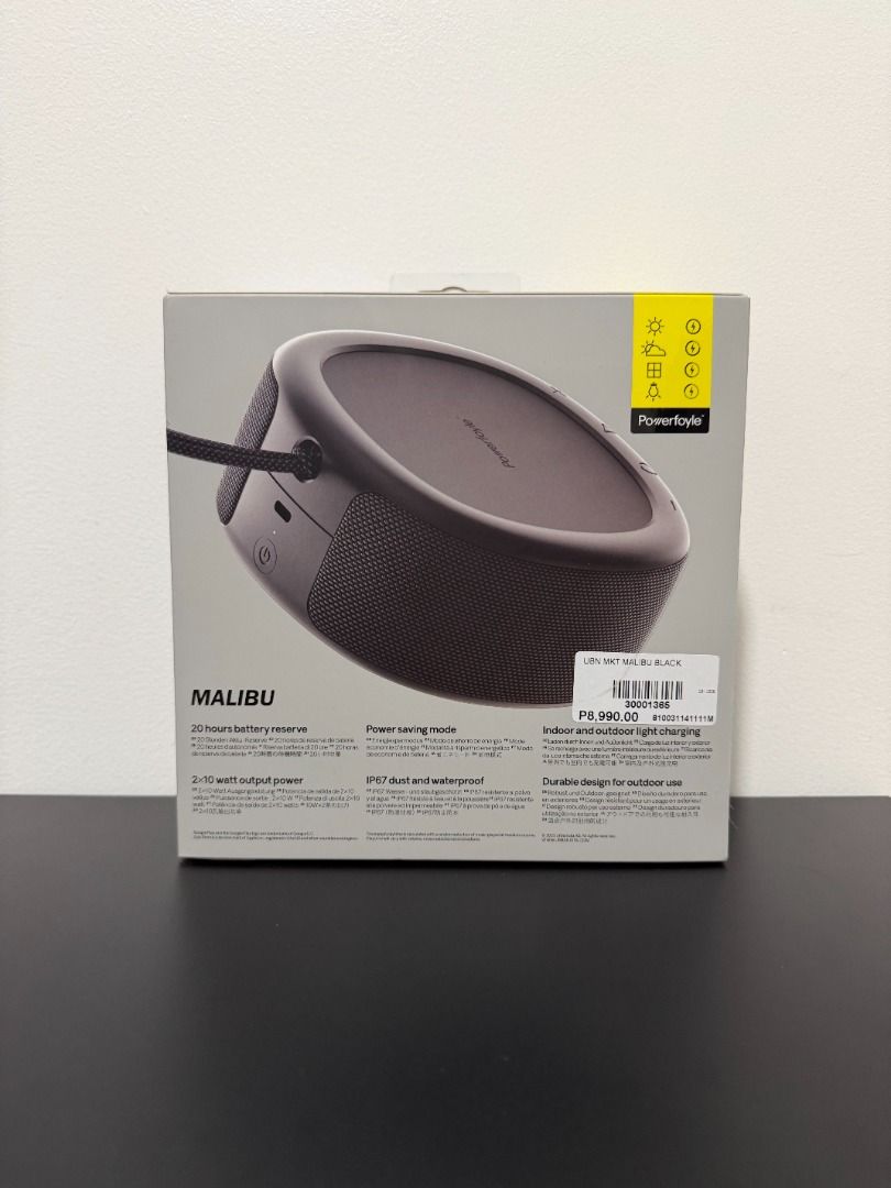 Urbanista Malibu Bluetooth Speaker (Category: Soundbars, Speakers & Amplifiers) located in Mandaluyong City. Submitted by chubskalichummyjuno (Listing ID 1468864697, Image 2). Description: Urbanista Malibu Bluetooth Speaker Brand new and sealed. ₱5,500 Mandaluyong City.