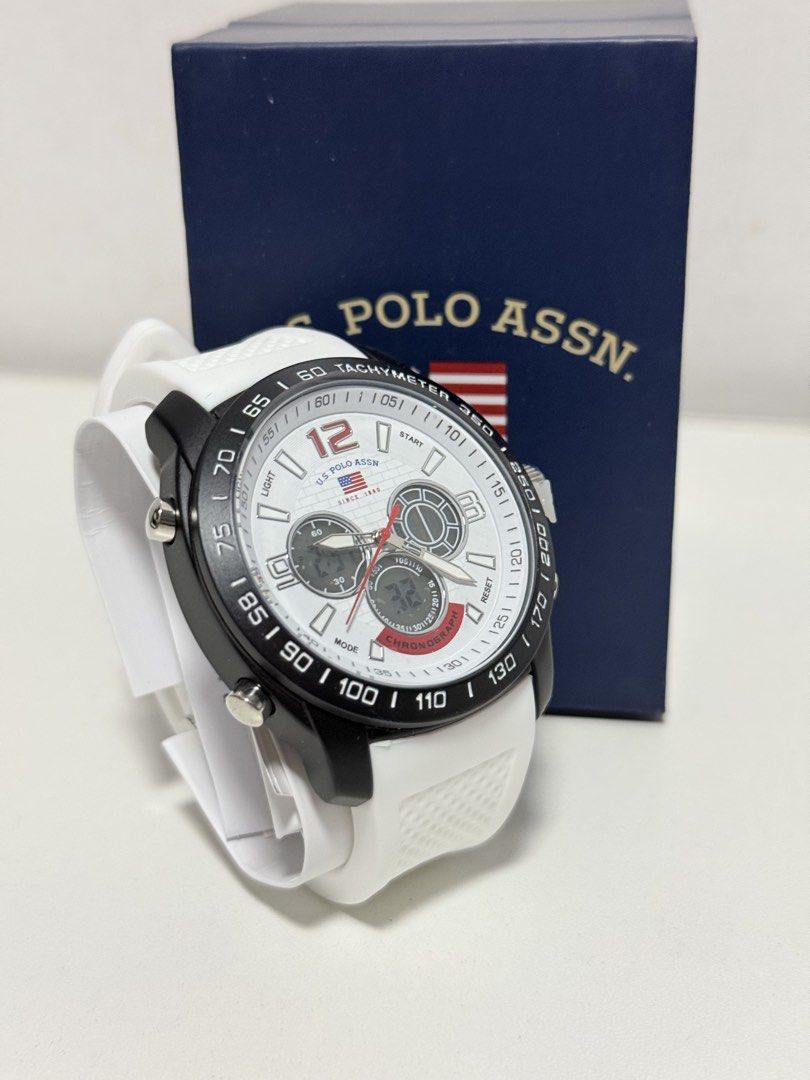 US Polo Authentic/Original Mens Watch (Category: Men's Watches) located in Quezon City. Submitted by kgpconsumergoodstrading (Listing ID 1468807835, Image 1). Description: US Polo Assn. Authentic/Original Analog Watch Guaranteed Original and Brandnew 🎟️ Bought from USA 🇺🇸 Price: Php 1,990, Best Price Guaranteed With serial number and QR Code Authentication 💶 Money back guaranteed if proven fake 💵 Features: US Polo Original Watch Analog-quart