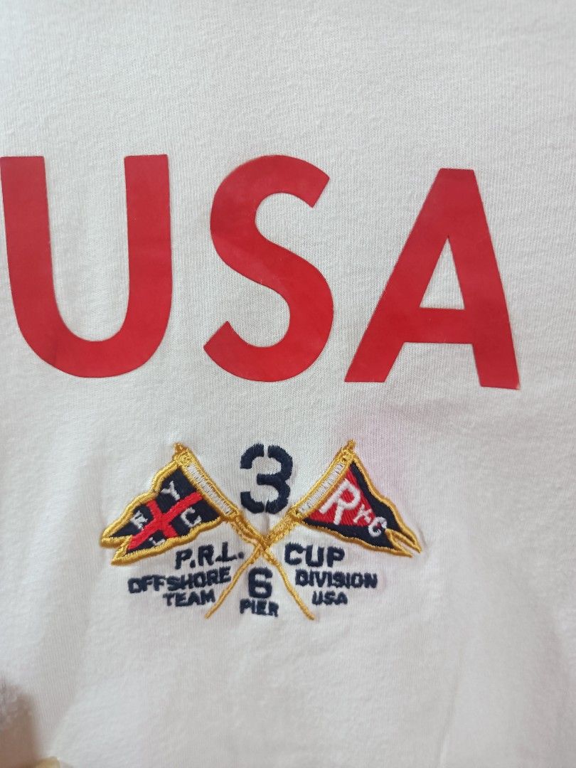 USA polo Ralph Lauren (Category: Announcements) located in Davao. Submitted by sgthrift27 (Listing ID 1468860867, Image 3). Description: USA polo Ralph Lauren excellent condition issue may konting red samay USA pero kaya tanggalin dimes 20.5/28.