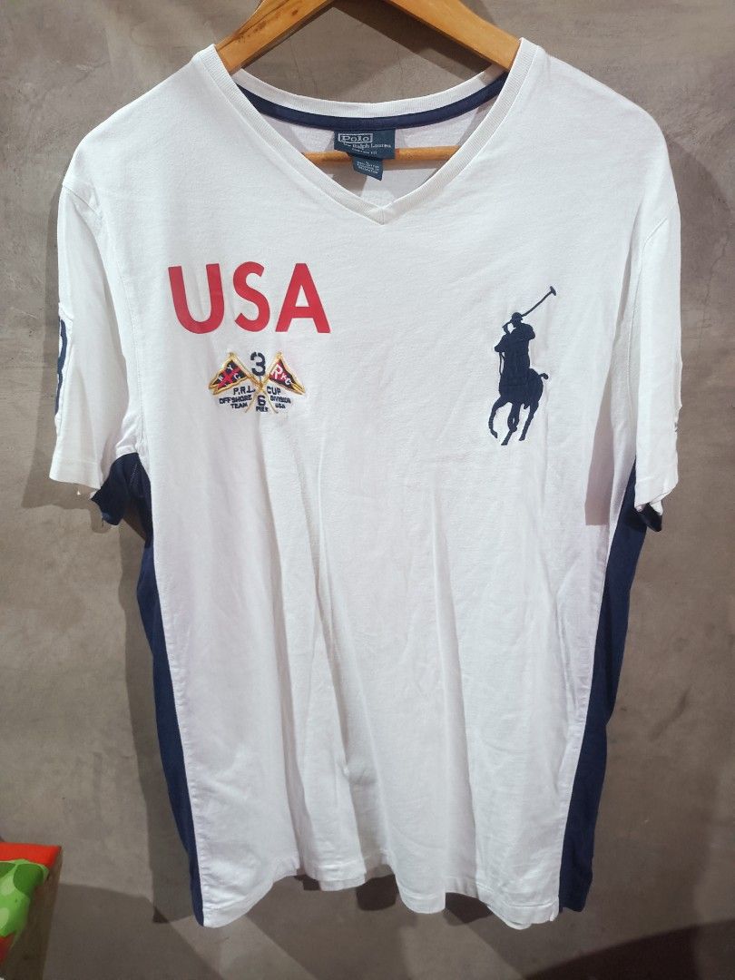 USA polo Ralph Lauren (Category: Announcements) located in Davao. Submitted by sgthrift27 (Listing ID 1468860867, Image 1). Description: USA polo Ralph Lauren excellent condition issue may konting red samay USA pero kaya tanggalin dimes 20.5/28.
