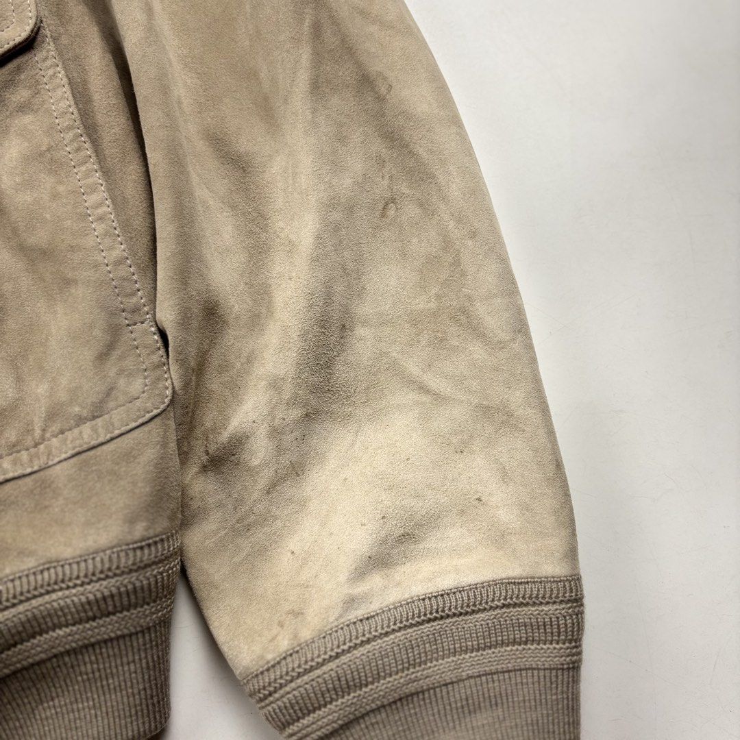 Valstar - Valstarino - Goat Suede Jacket (Category: Coats, Jackets and Outerwear) located in Makati City. Submitted by ragrepository (Listing ID 1468737887, Image 3). Description: Valstar - Valstarino - Goat Suede Jacket Tagged as 48 Length- 24.5” Pit to pit- 21.5” Sleeves- 24.5” Shoulder-18” Condition-9/10 Flaw- Minor patina marks, Tailors chalk mark .