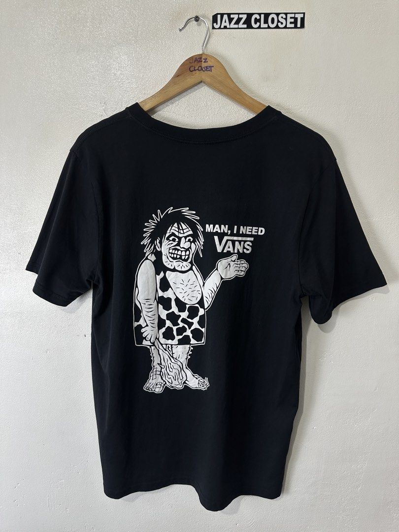 Vans "Man, I Need" W/ Back Hit Black Tee (Category: Tshirts & Polo Shirts ) located in San Fernando. Submitted by jazzclosetest2018 (Listing ID 1468793161, Image 2). Description: My Location: San Fernando, Pampanga📍 Payment 1st Transaction! Vans "Man, I Need" W/ Back Hit Black Tee Size: Medium (Printed Tag) L27.5" * W20" Excellent Condition Legit/Authentic ₱ 550.00 + SF.