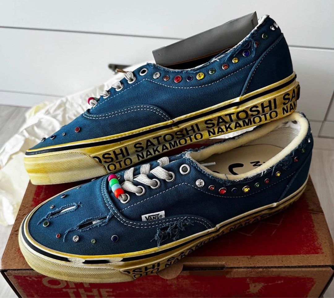 VANS X SATOSHI NAKAMOTO (Category: Sneakers) located in Paranaque City. Submitted by yjjjy (Listing ID 1468929397, Image 3). Description: FOR SALE ONLY Vans x Satoshi Nakamoto OTW Era 95 Gems Navy 10 - 43,000 10.5 - 43,000 11 - 43,000 ONLY All brandnew & original OCT 25/NOV 1 ETA DP REQUIRED 5K ₱59,995 📍Taguig DM IF INTERESTED *Price may change without prior notice.
