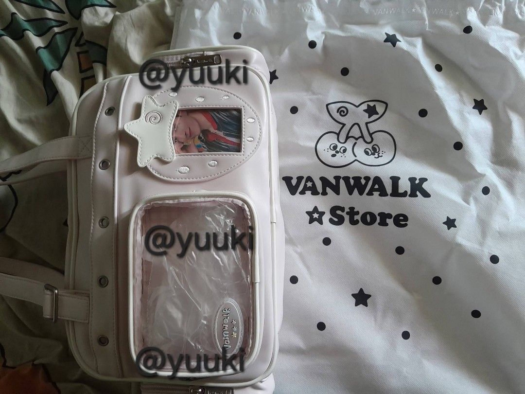 VANWALK BAG (Category: Shoulder Bags) located in Malolos. Submitted by yuukyeom_shop (Listing ID 1468858779, Image 1). Description: 🌸💮!!!FOR SALE!!!💮🌸 🍓VANWALK BAG - 1100 🍓7 inch Height,, 11 inch Length ,, 3 inch width 🍓Strawberry,, off/baby pink color 🍓1 time lang nagamit outdoors during seventeen concert 🍓with dustbag and box (have dents) 🍓gcash 🍓jnt 🍓bulacan loc..