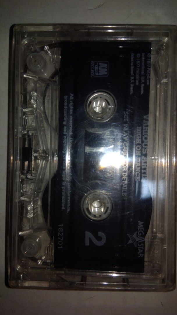 Various Artists High on Dance Cassette Tape (Category: CDs & DVDs) located in Makati City. Submitted by julz2026 (Listing ID 1468765589, Image 1). Description: -Price is fixed -No inlay but with transparent casing -Very good condition.