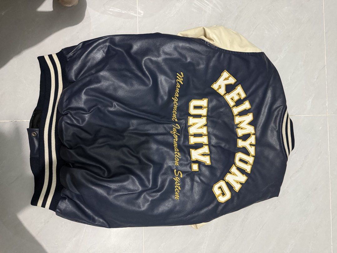 Varsity Leather Jacket (Category: Coats, Jackets and Outerwear) located in Mandaluyong City. Submitted by declutteringggg101 (Listing ID 1468922450, Image 2). Description: .