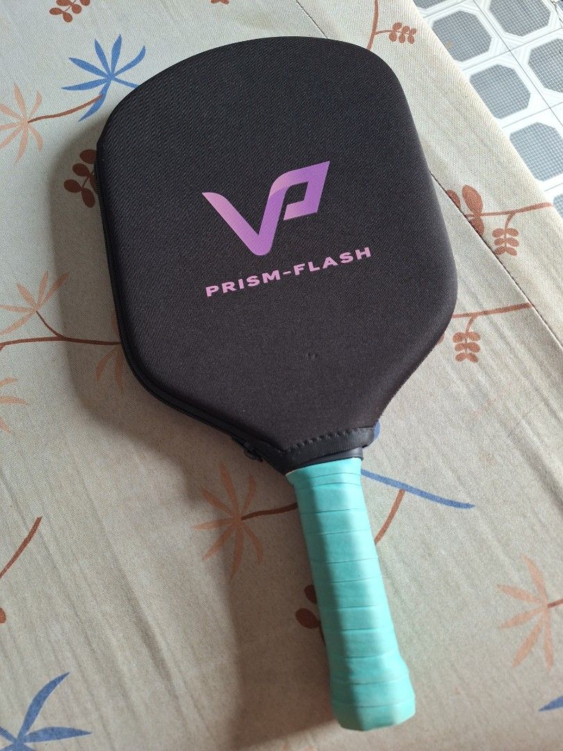 VATIC PRO PRISM FALSH (Category: Racket and Ball Sports) located in Caloocan City. Submitted by southxeast21.356 (Listing ID 1468717728, Image 1). Description: VATIC PRO PRIM FLASH GOOD CONDITION 9/10 WITH EDGE GUARD WITH FREE GRIP TAPE Face Material: Raw Toray T700 carbon fiber with heat-compressed texturing Core Material: 16mm (or 14mm) premium polymer honeycomb / polypropylene core Length: 16.2 inches (Standard) Width: 7.7 inches Average Weigh