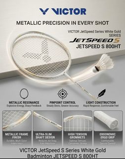 Victor Thruster Muse II Badminton Racket, Sports Equipment, Sports ...