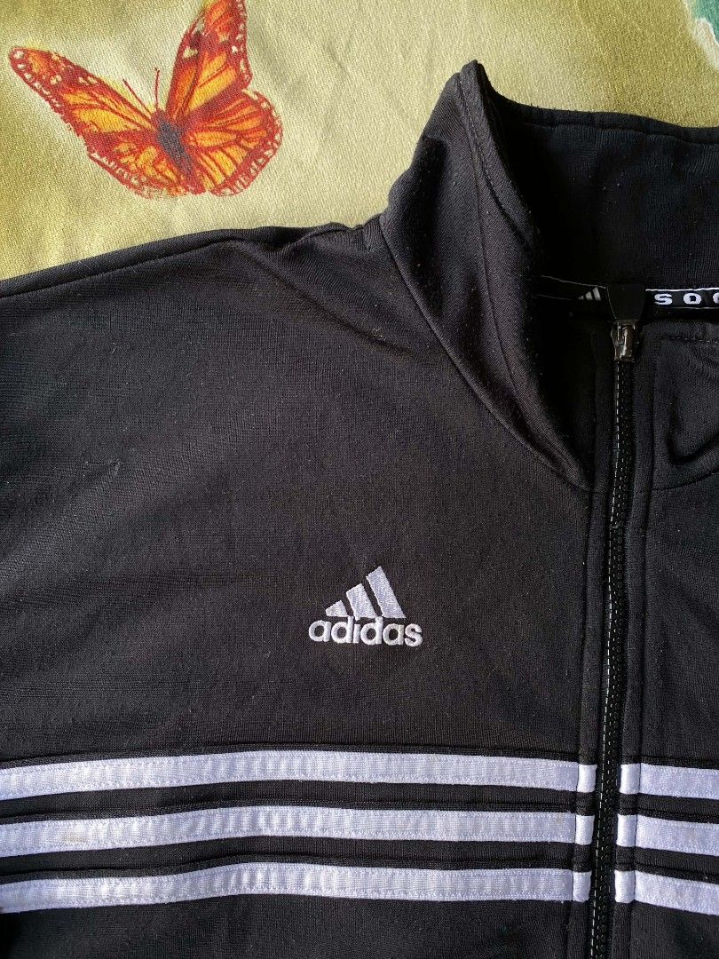 Vintage adidas track jacket (Category: Coats, Jackets and Outerwear) located in Manila. Submitted by raymondrob54698 (Listing ID 1468806575, Image 3). Description: size medium 22x26 issue minimal runs.