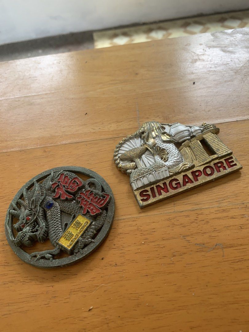 Vintage brass magnets (Category: Vintage Collectibles) located in Quezon City. Submitted by sojisup (Listing ID 1468722293, Image 3). Description: Vintage brass country magnets .
