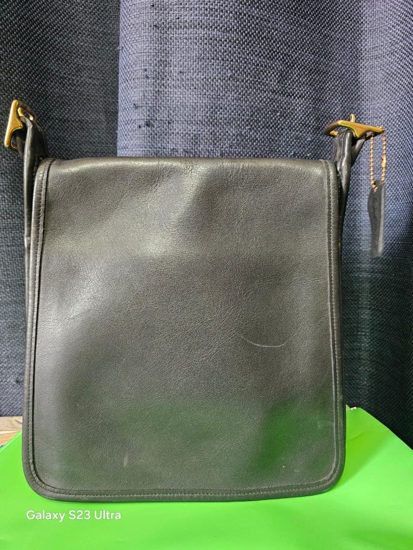 Vintage Coach Leather sling Bag (Category: Activewear) located in Cavite. Submitted by mikascollections (Listing ID 1468773329, Image 2). Description: Coach Vintage sling bag Authentic 100% Ykk zip Genuine leather Pls. see pics for the bag details Item is preloved, pls. manage your expectation. Size: 27cm x 25cm x 7.5cm .