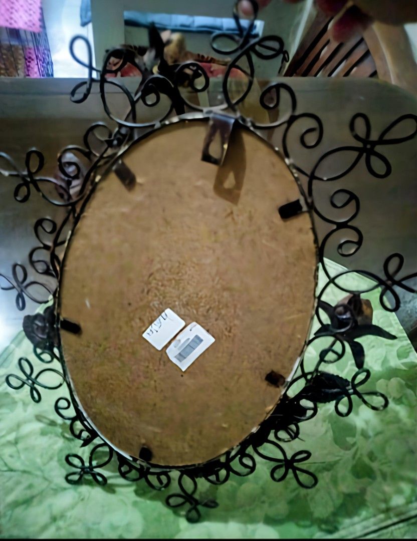RARE Vintage Decorative Mirror 🪞 (Category: Mirrors) located in Bulacan. Submitted by mitchikoscollection (Listing ID 1468738512, Image 2). Description: Vintage Decorative Mirror 🪞 With normal sign of usage but still presentable , Slight Heavy ...