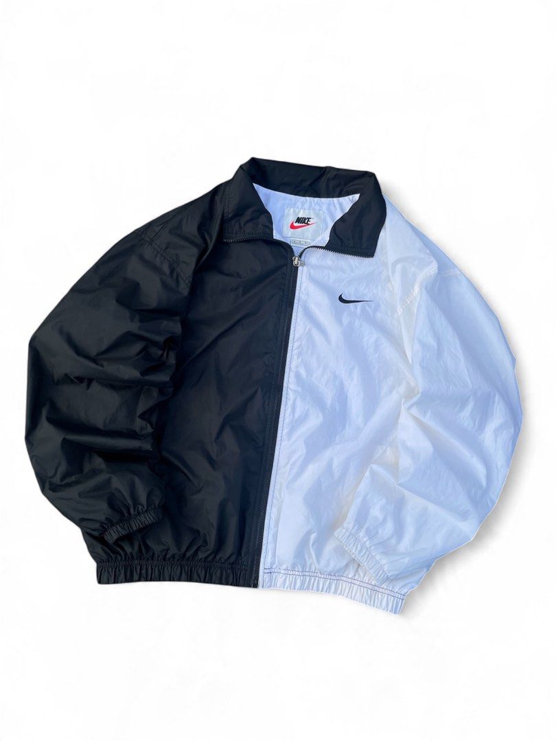 Vintage nike windbreaker (Category: Coats, Jackets and Outerwear) located in Manila. Submitted by thrift_tg (Listing ID 1468918612, Image 3). Description: Vintage 90’s Nike Windbreaker Jacket Large on tag - Fits to L Dimes: 26W x 28L Color rate: 9.9/10 Condition: 9.9/10 Like New Condition No issue, no flaws, complete tags Two-tone colorway - Light Blue / Black Big Swoosh on back - Very rare piece Payment first via GCash Can do Lalamove / J&T / LB