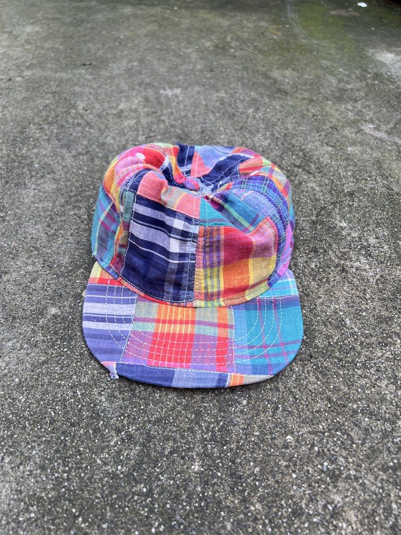 VINTAGE RANDOM PATCHWORK HAT (Category: Caps & Hats) located in Caloocan City. Submitted by gothrifted (Listing ID 1468817357, Image 1). Description: VINTAGE RANDOM PATCHWORK HAT - thrifted - belt strap - fair condition *color may vary due to lighting .